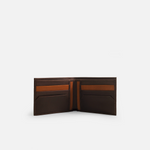 Billetera rocco de cuero para hombre - Café
