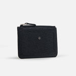 Billetera brisa de cuero para mujer - Negro