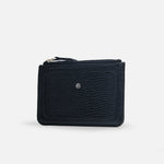 Billetera brisa de cuero para mujer - Negro