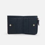 Billetera amapola de cuero para mujer - Negro