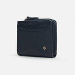 Billetera amapola de cuero para mujer - Negro