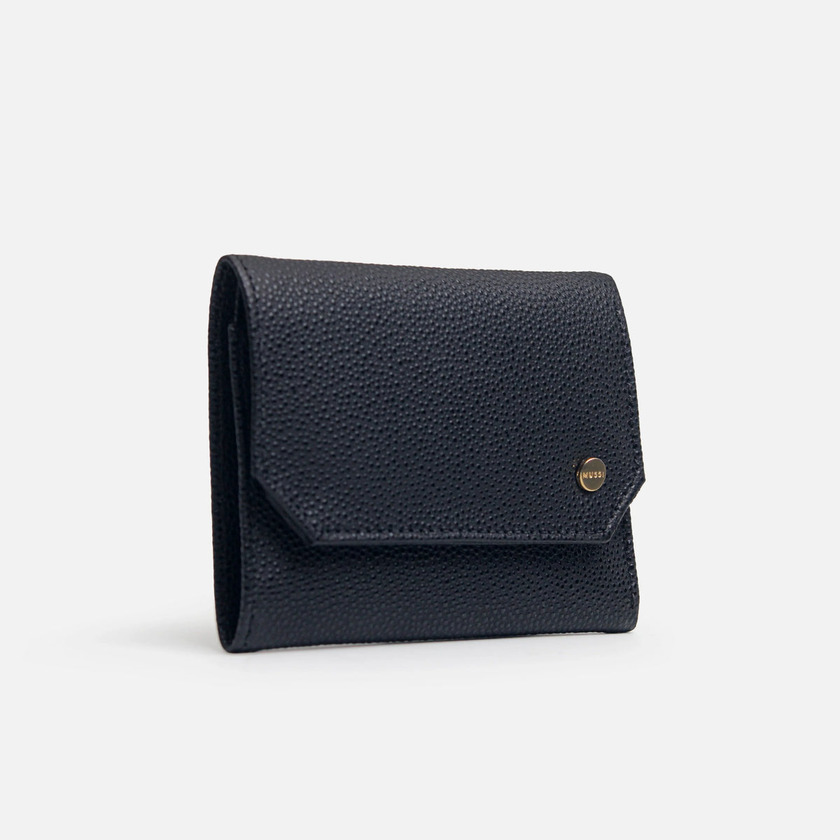 Billetera jazmin de cuero para mujer - Negro