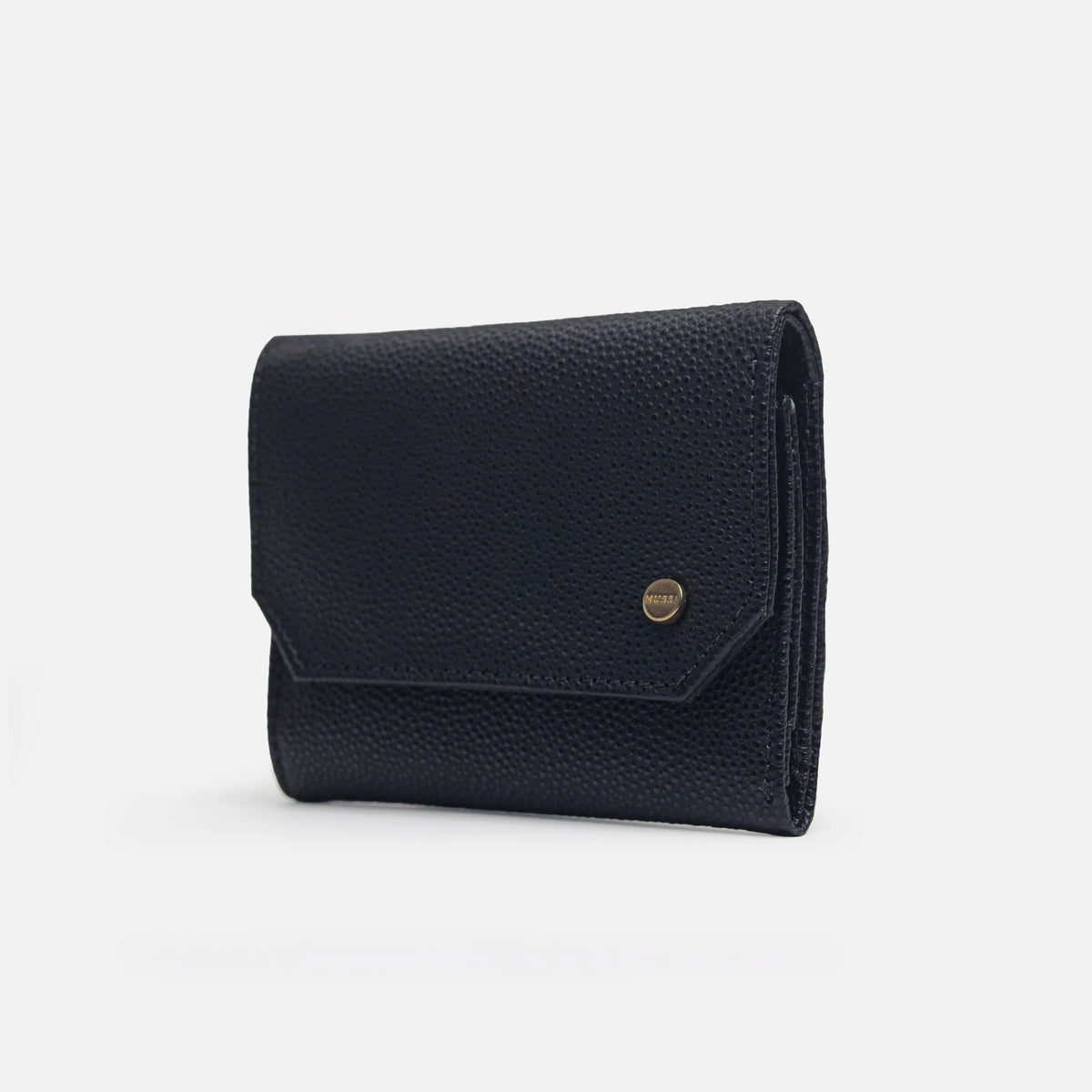 Billetera jazmin de cuero para mujer - Negro
