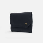 Billetera jazmin de cuero para mujer - Negro