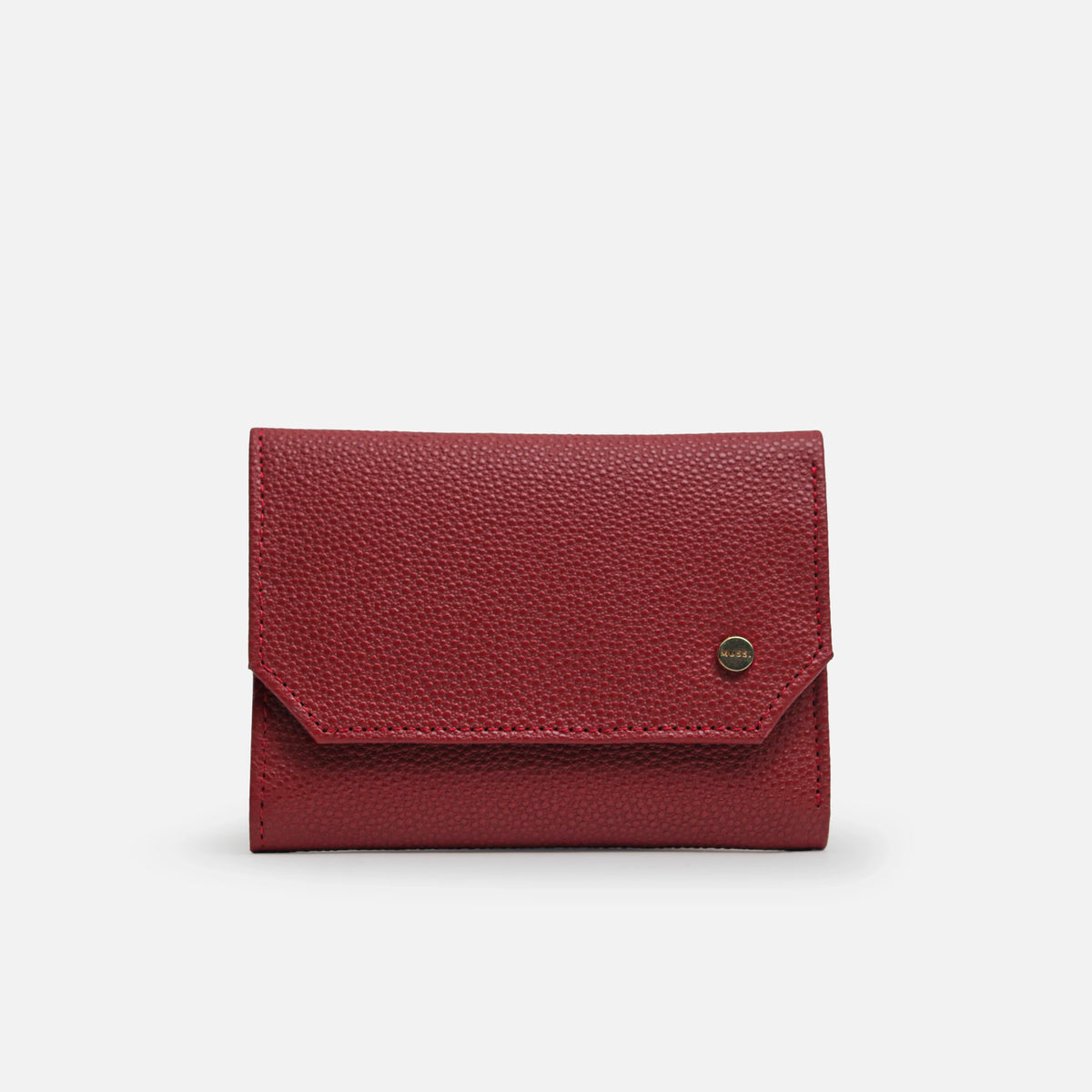 Billetera jazmin de cuero para mujer - Rojo