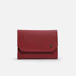 Billetera jazmin de cuero para mujer - Rojo