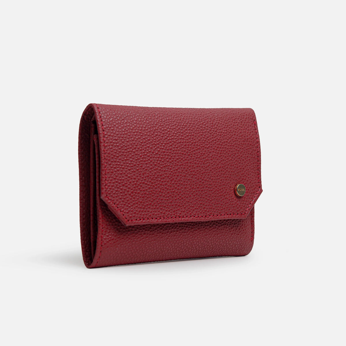 Billetera jazmin de cuero para mujer - Rojo