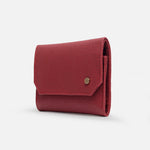 Billetera jazmin de cuero para mujer - Rojo