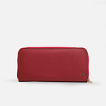 Billetera gardenia de cuero para mujer - Rojo