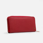 Billetera gardenia de cuero para mujer - Rojo