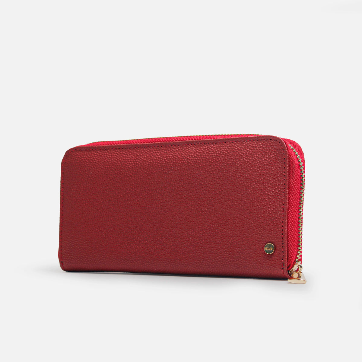 Billetera gardenia de cuero para mujer - Rojo