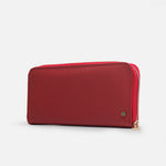Billetera gardenia de cuero para mujer - Rojo