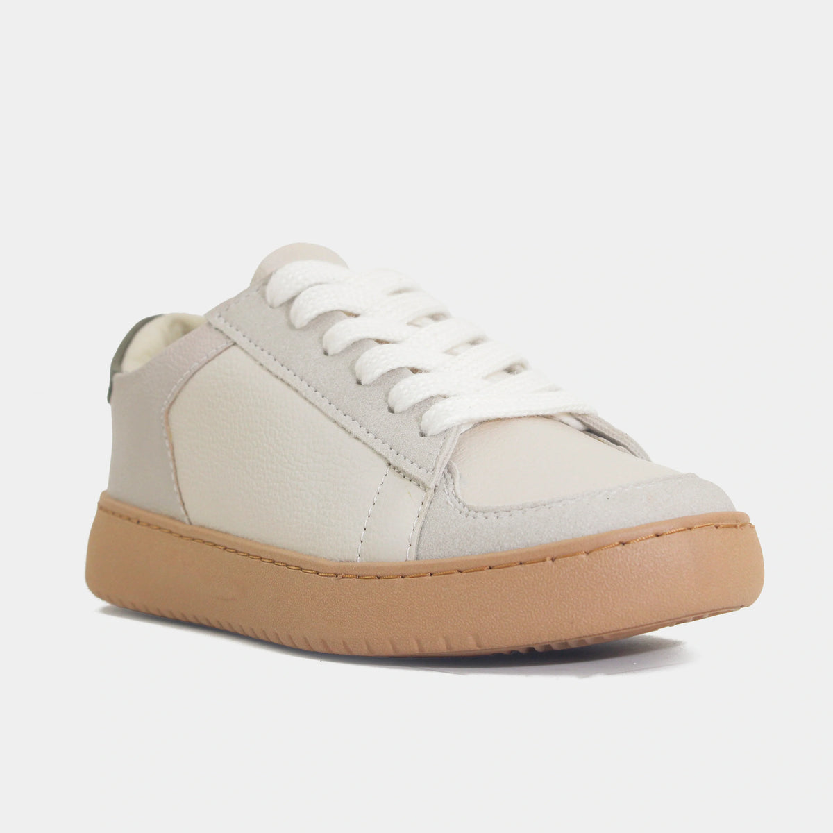 Tenis electro de cuero para mujer - Gris