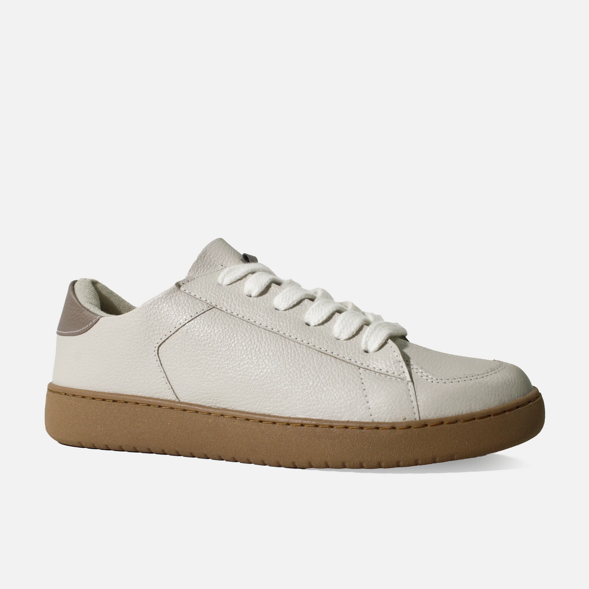 Tenis electro de cuero para mujer - Taupe