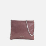 Bolso manos libres deniz de cuero para mujer - Vino