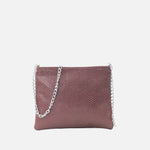 Bolso manos libres deniz de cuero para mujer - Vino