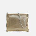 Bolso manos libres deniz de cuero para mujer - Oro