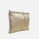 Bolso manos libres deniz de cuero para mujer - Oro