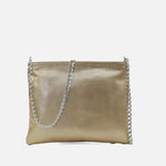 Bolso manos libres deniz de cuero para mujer - Oro