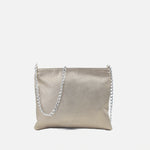 Bolso manos libres deniz de cuero para mujer - Bronce