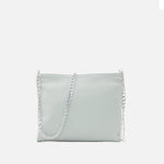 Bolso manos libres deniz de cuero para mujer - Menta