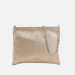 Bolso manos libres deniz de cuero para mujer - Oro