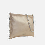 Bolso manos libres deniz de cuero para mujer - Oro