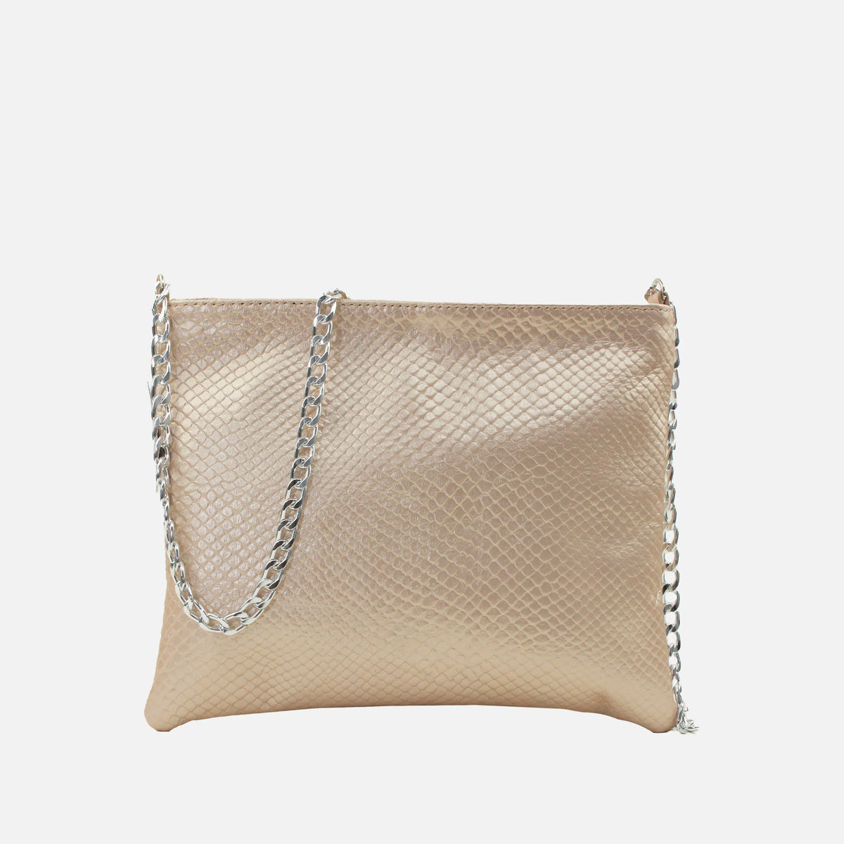 Bolso manos libres deniz de cuero para mujer - Oro