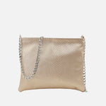 Bolso manos libres deniz de cuero para mujer - Oro