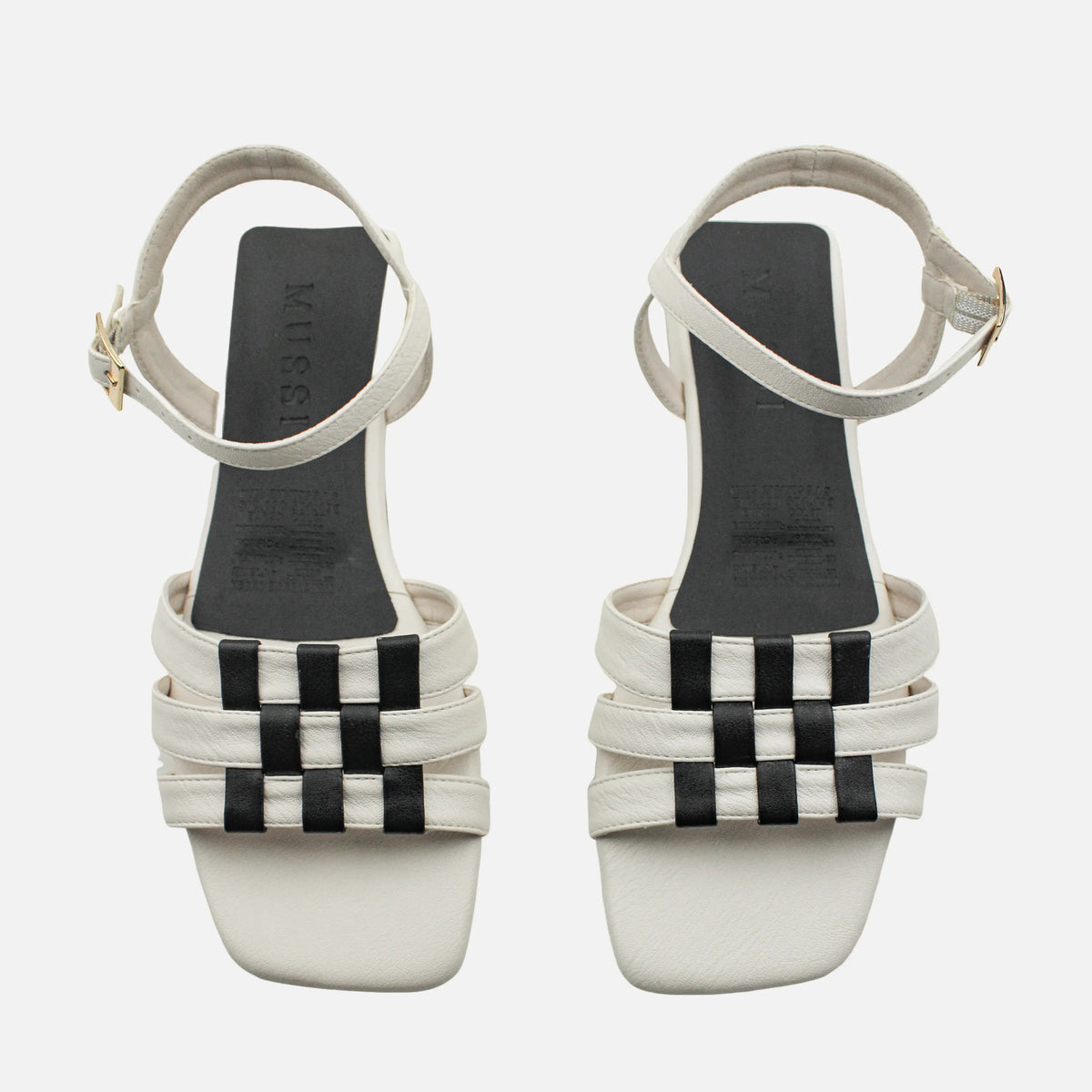 Sandalia plana bonnie de sintético para mujer - Hueso