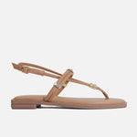 Sandalia plana lilia de sintético para mujer - Miel