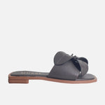 Sandalia plana liliah de sintético para mujer - Café