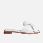 Sandalia plana liliah de sintético para mujer - Hueso