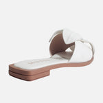 Sandalia plana liliah de sintético para mujer - Hueso