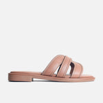 Sandalia plana tilda de sintético para mujer - Miel