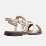 Sandalia plana aitana de sintético para mujer - Taupe