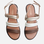 Sandalia plana aitana de sintético para mujer - Taupe