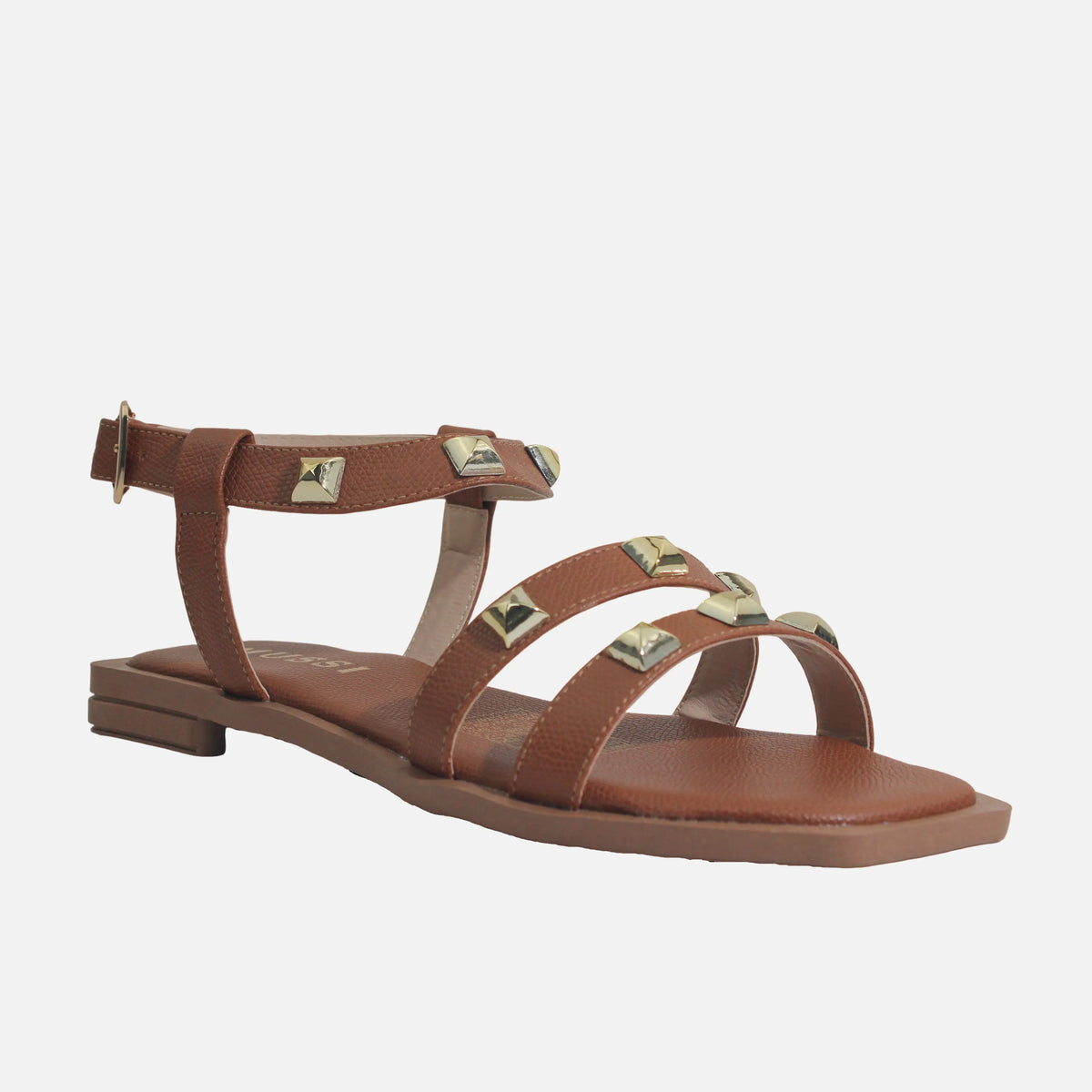 Sandalia plana sydney de sintético para mujer - Miel