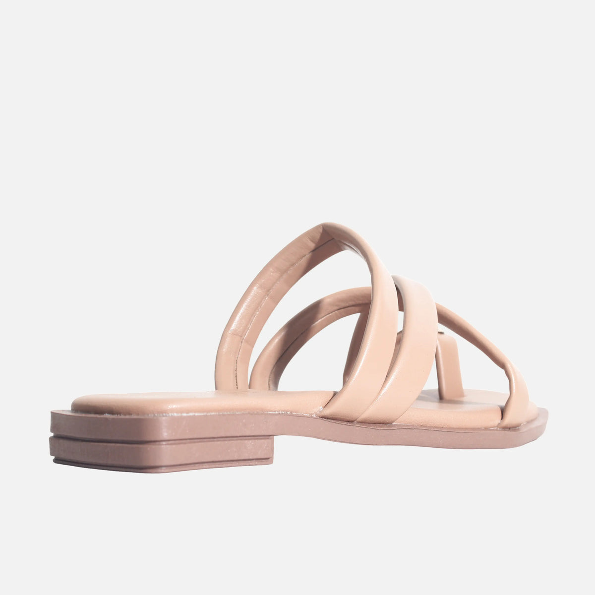 Sandalia plana stella de sintético para mujer - Almendra