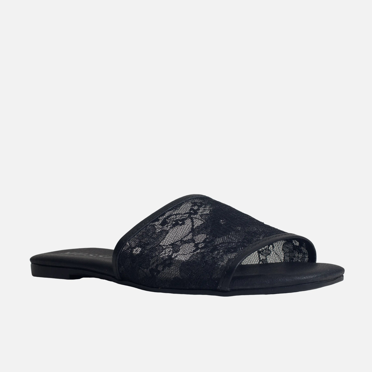 Sandalia plana cecilia de sintético para mujer - Negro