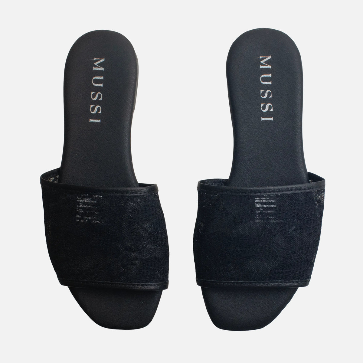 Sandalia plana cecilia de sintético para mujer - Negro