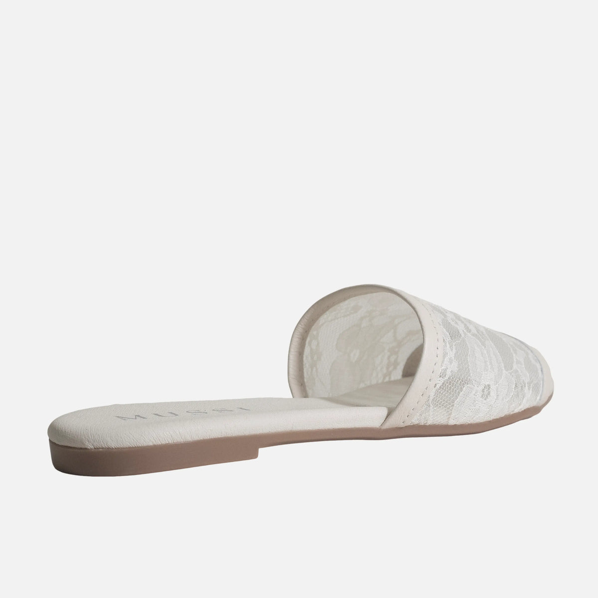 Sandalia plana cecilia de sintético para mujer - Hueso