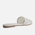 Sandalia plana cecilia de sintético para mujer - Hueso