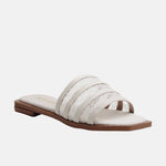 Sandalia plana eiden de sintético para mujer - Beige
