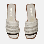Sandalia plana eiden de sintético para mujer - Beige