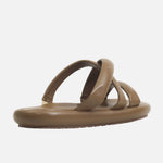 Sandalia flatform lorien de sintético para mujer - Taupe