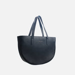 Cartera lidena de cuero para mujer - Negro
