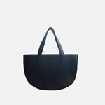 Cartera lidena de cuero para mujer - Negro