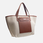 Cartera noelia de cuero para mujer - Miel