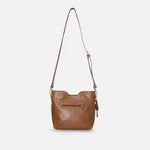 Cartera aurora de cuero para mujer - Miel